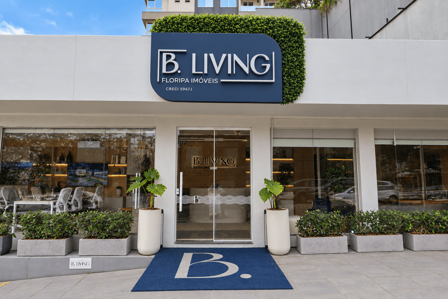 Recepção da B. Living Floripa Imóveis